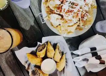 hot appetizers on table